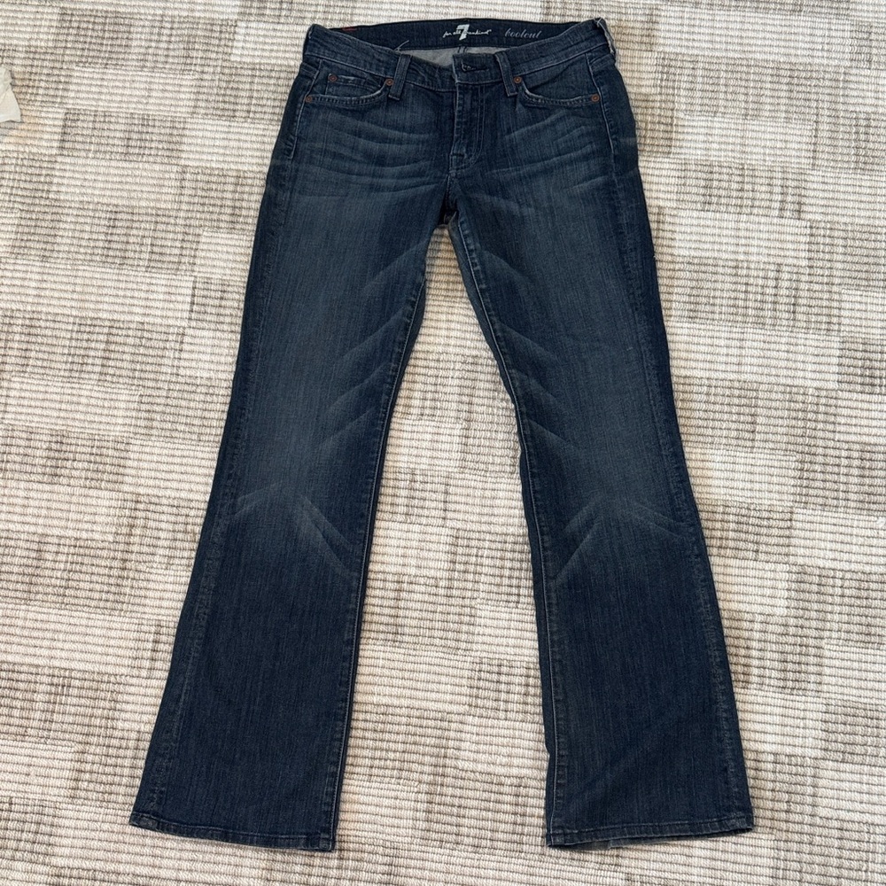 7 For All Mankind Indigo Boot Cut Jeans